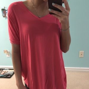 Pink short sleeve piko